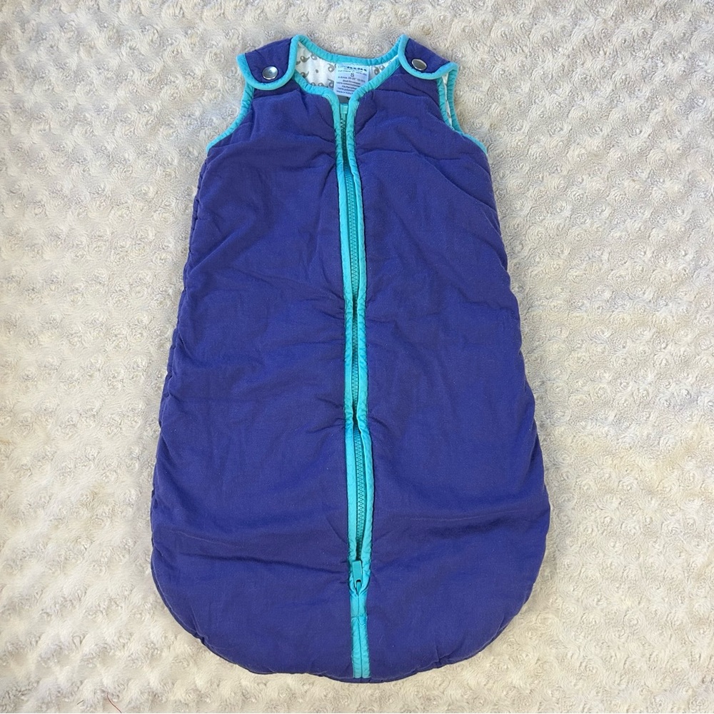Baby Deedee Sleep Sack Wearable Blanket Size 0-6 Months Blue